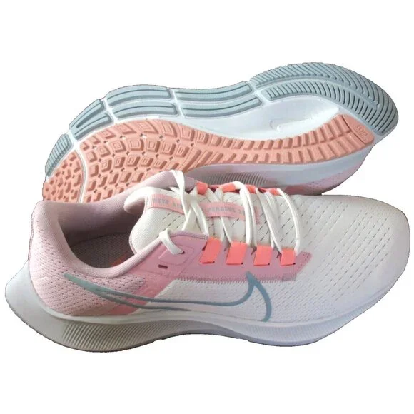 Women's Nike Air Zoom Pegasus 38 Running Shoes Sail Ocean Cube Pink Sizes NIB - Picture 2 of 5